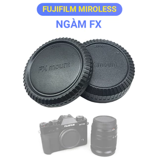 Bộ nắp đậy đuôi lens + nắp đây body máy ảnh Fuijflim Miroless FX-mount Cap trước sau loại mới zen khớp