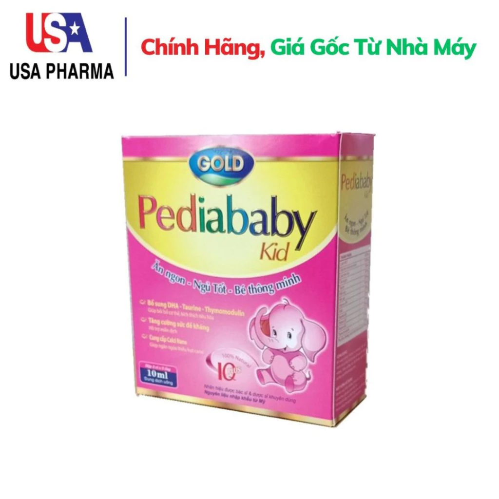 Pediababy Kid Gold  Ăn Ngon Ngủ Tốt Bé Thông Minh - Hộp 20 Ống