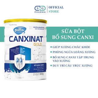 Sữa Bột Bổ Sung Canxi Giúp Xương Chắc Khỏe Phòng Ngừa Loãng Xương Pedilac Canxinat Gold - Hộp 5 gói x 45g & 900g/lon