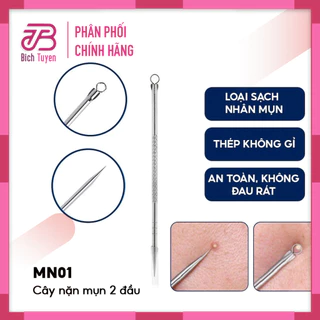 Cây Nặn Mụn Vacosi 2 Đầu NM01 Pimple Popper - acne tool - Cây lấy mụn - Cây chọt mụn 2 đầu Vacosi