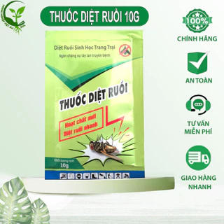 Thuốc Diệt Ruồi Sinh Học Diêt Ruồi Nhanh gói 10g EVA15 VietAu