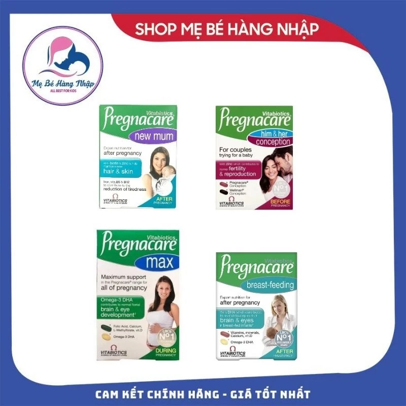 Bộ sản phẩm Pregnacare của Anh