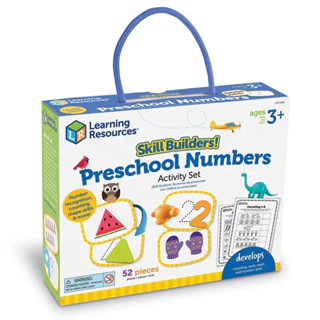 [Hàng nhập khẩu Mỹ] Đồ chơi xây dựng kỹ năng Học số đếm - Skill Builders! Preschool Numbers - Learning Resources