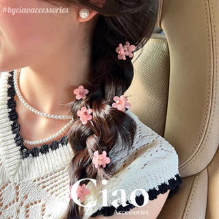 [HOẢ TỐC 1H] Phụ kiện tóc/ Kẹp tóc nhựa hình hoa đính charm nhỏ nhắn mã 55 Ciao accessories