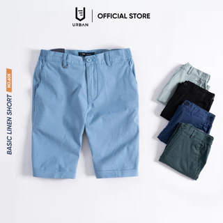 Quần Short Linen nam Urban nhẹ mát thoải mái ngày dài No 605