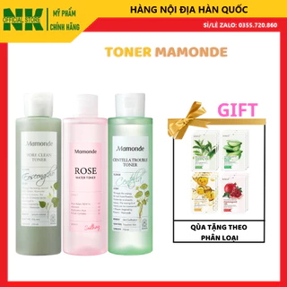 Nước Hoa Hồng Mamonde Rose Water / Pore Clean Toner  Nội địa Hàn Quốc Chính Hãng