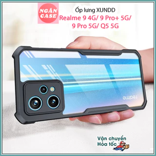 Ốp lưng XUNDD cho Realme 9 4G / 9 Pro Plus 5G / 9 Pro 5G / Q5 5G - Chống sốc, Viền Đen