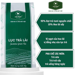 [Chính hãng] Lục trà lài Lộc Phát gói 1kg (Có tách lẻ)