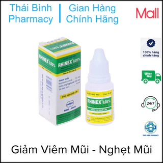 Nhỏ Mũi Rhinex - Viêm mũi dị ứng, nghẹt mũi chai 15ml