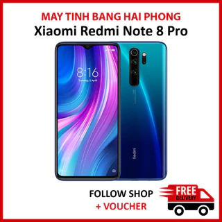 Điện thoại Xiaomi Redmi Note 8 Pro, rom quốc tế RAM 6/64GB chip Helio G90T thiết kế cao cấp hai sim pin trâu giá rẻ