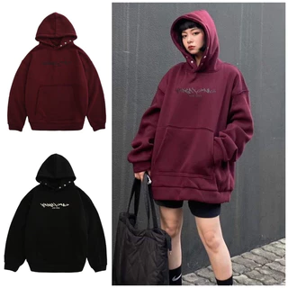 Áo Hoodie In Chữ Sine 2023 . Áo Hoodie Cúc Bấm Nỉ Bông Form Rộng Unisex