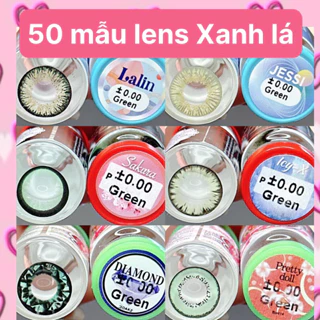 50 Mẫu lens Xanh lá-Green HOT_0 độ