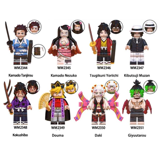 Lắp Ráp Minifigure Demon Slayer Minifigure Thanh Guơm Diệt Quỷ Lắp ráp Mô hình Anime Kimetsu No Yaiba