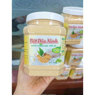 1kg Bột đậu nành nguyên chất nguyên xơ hỗ trợ giảm cân đẹp da (2 hộp 500g)