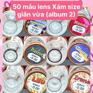 Lens xám không độ size vừa 14,5mm hot hit (album 2)