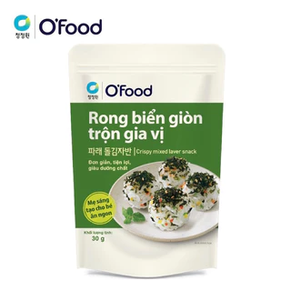 Rong biển giòn trộn gia vị OFood 30g + 10g, vị ngọt vừa ăn, trộn cơm, cháo tiện lợi, ngon miệng