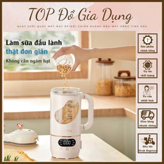 Máy Xay Nấu Làm Sữa Hạt Sinh Tố Mini Cầm Tay YIDPU Màu Trắng Dung Tích 1L- Bảo Hành 12Tháng