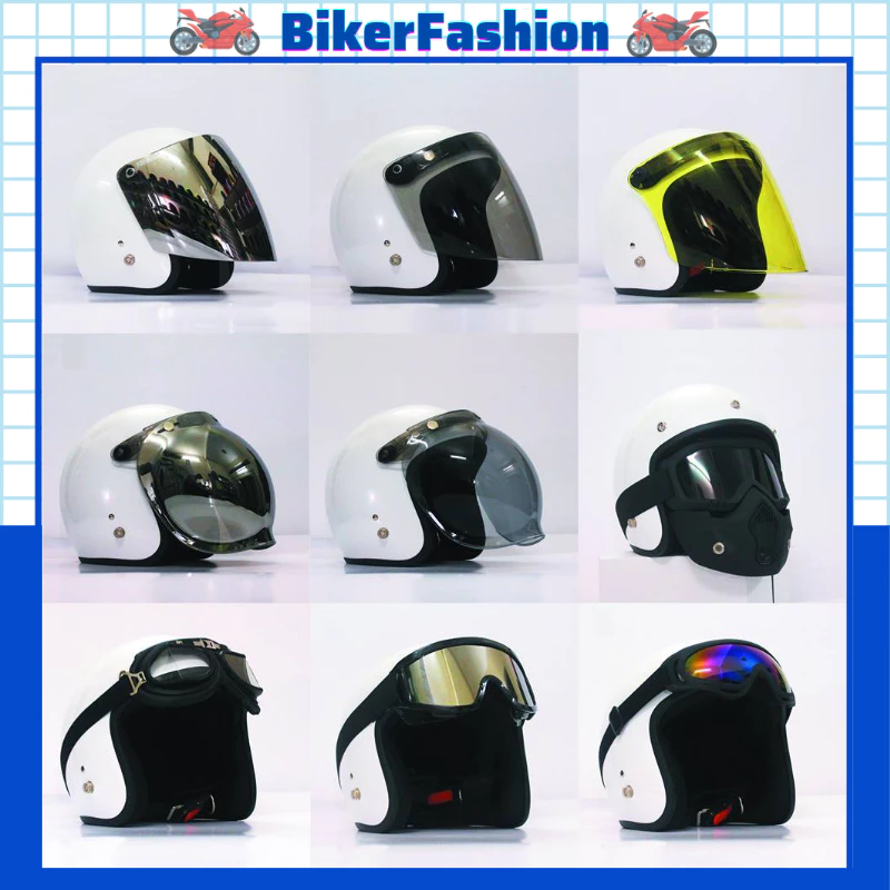 [ĐỦ LOẠI] Kính gắn nón 3/4, 1/2, Fullface - Kính thay thế mũ bảo hiểm đa năng