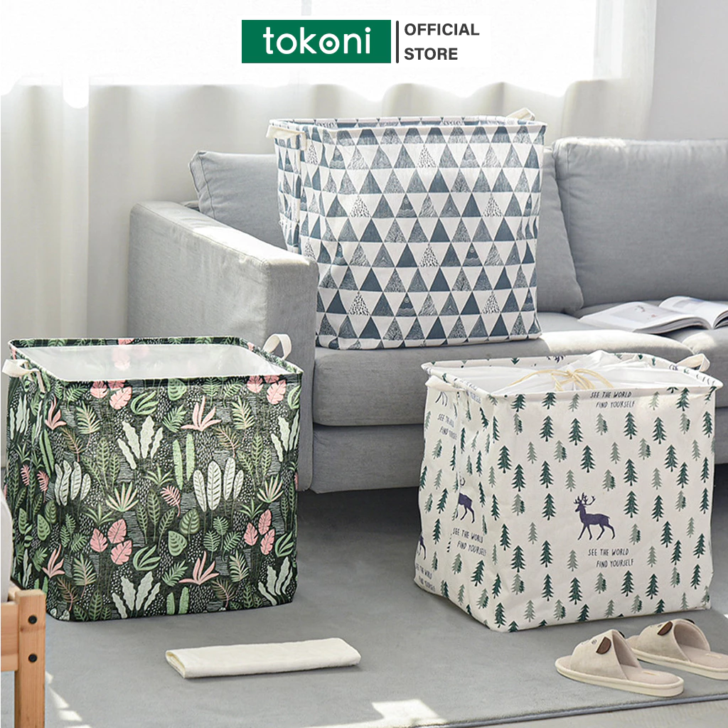 Túi đựng quần áo chăn màn cỡ lớn JYoohome Vải chống thấm nước, Giỏ đựng đồ chăn màn quần áo