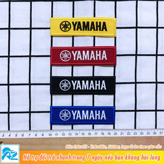 Patch vải ủi nhiệt thêu hình logo yamaha - Sticker ủi quần áo S518