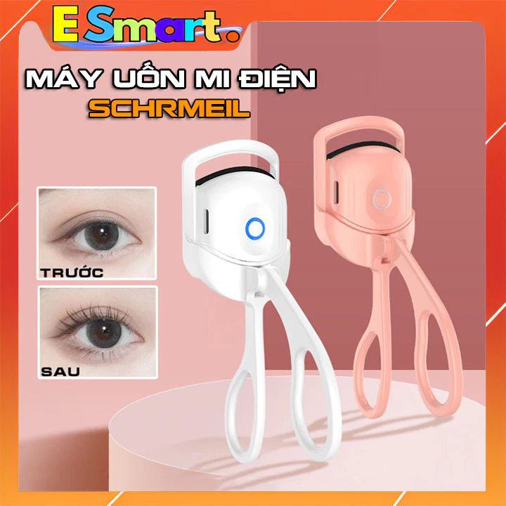 Máy Uốn Mi Điện Schrmeil Chính Hãng Làm Cong Nhanh Chóng Giữ Độ Cong Lâu, Nhỏ Gọn Và Đa Năng Tích Hợp Cổng Sạc Type-C