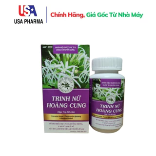 Trinh Nữ Hoàng Cung hỗ trợ giảm u xơ tử cung, u nang buồng trứng, u xơ tuyến tiền liệt - Hộp 1 Lọ 50 Viên