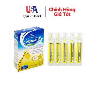 ALPHAVIT CALCIUM NANO Tăng Cường Canxi Cho Hệ Xương Chắc Khỏe - Hộp 20 Ống x 10ml