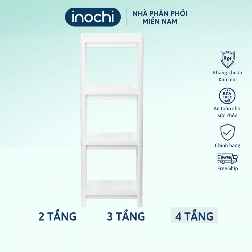 Kệ đa năng Tokyo 2 3 4 tầng INOCHI - Kệ đựng mỹ phẩm, kệ sách, kệ nhựa tự lắp ráp tiện dụng