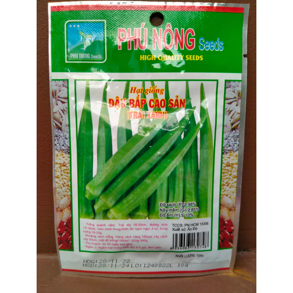 Hạt giống đậu bắp cao sản Phú Nông gói 10gr