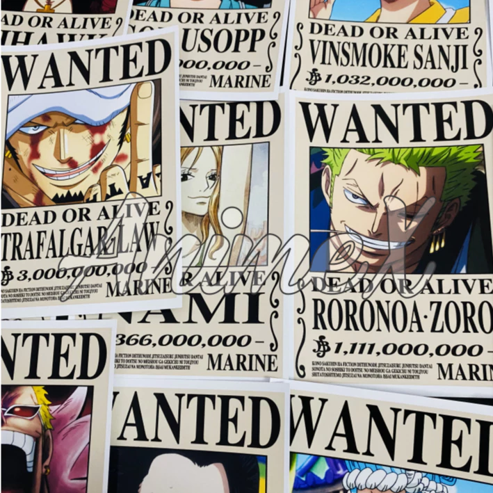 Poster Truy Nã A6 Anime One Piece