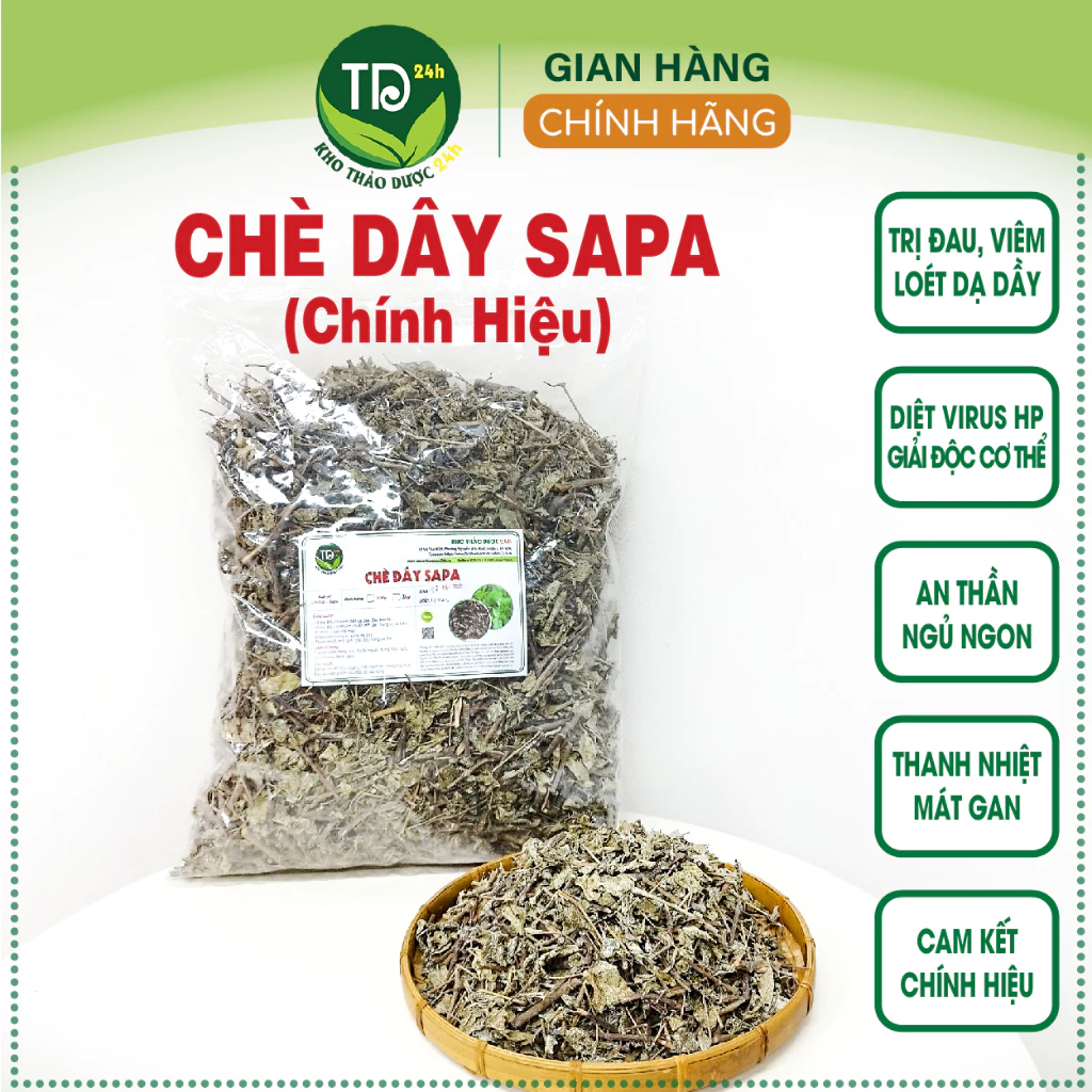 Chè dây Sapa nguyên chất, khắc tinh của chứng đau dạ dày, đau bao tử, diệt virus HP [1 kg ] I Kho Thảo dược 24h