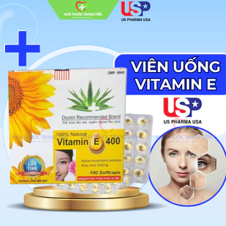 Viên uống Vitamin E 400 iu Giúp làm đẹp da - bổ sung vtm E 400mg ngăn ngừa lão hóa, tốt cho sinh lý