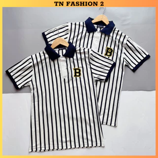 Áo Thun Nam Cổ Trụ phối chữ B Tay Ngắn, Vải cotton Trẻ Trung, Mẫu Mới 2023(TN FASHION)