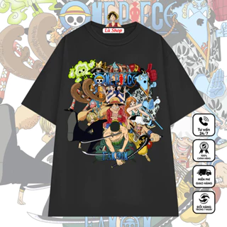 Áo phông one piece, áo thun Anime in hình Luffy, Zoro, Ace, Chopper, Sanji, Usopp...OP4