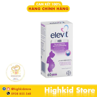 Hàng Chuẩn ÚC] Elevit DHA + Choline Pregnancy 60 Capsules- Viên uống bổ sung DHA cho mẹ bầu 60 viên