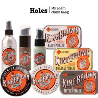 Trọn bộ sản phẩm tạo kiểu tóc King Brown Pomade