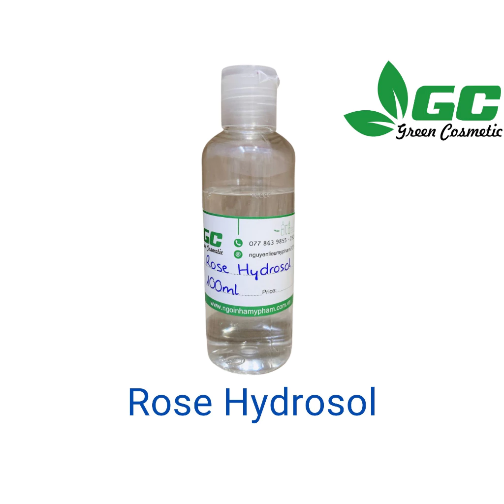 [HCM] Nước Cất Hoa Hồng - Rose Hydrosol - Nước chưng cất - Nguyên liệu mỹ phẩm - Greencosmetic 50mL/ 100mL