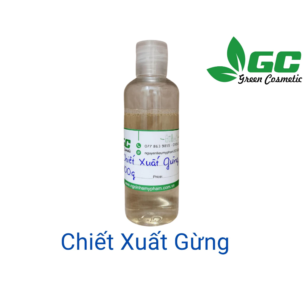 [HCM] Chiết Xuất Gừng - nguyên liệu mỹ phẩm - greencosmetic - 100mL