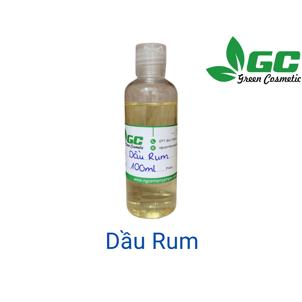 [HCM] Dầu Rum - Dầu dưỡng da - nguyên liệu làm son - nguyên liệu mỹ phẩm Greencosmetic 100mL