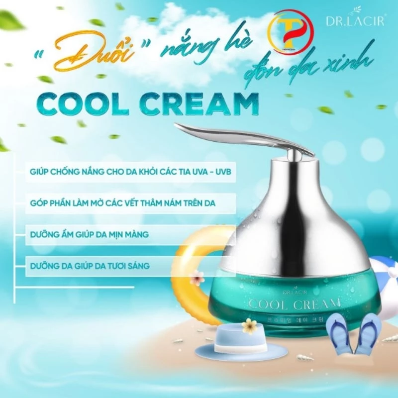 KEM CHỐNG NẮNG BAN NGÀY COOL CREAM DR.LACIR Mẫu mới