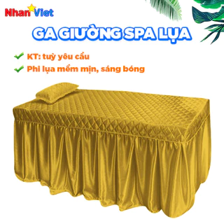 GA GIƯỜNG SPA LỤA | trần bông kèm vỏ gối | kích thước theo yêu cầu