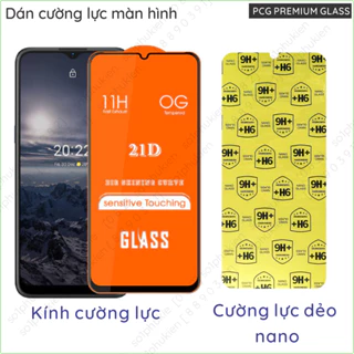 Kính cường lực full / dán cường lực màn hình Nokia G11/ G21/ G42 / C31/ C32/ G22/ G60/ C300 nano dẻo trong suốt, nhám