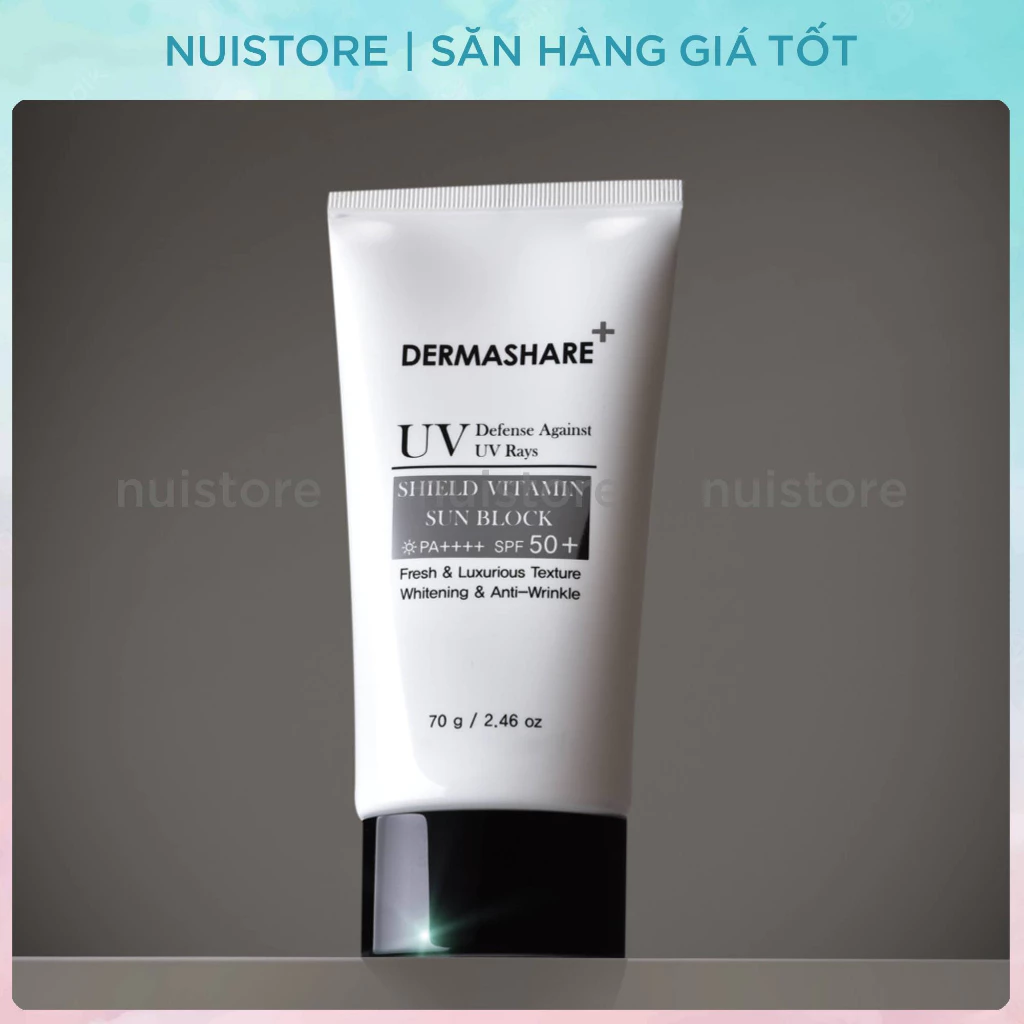 Kem chống nắng Dermashare UV Shield Vitamin Sun Block SPF50+ Pa++++ 70ml