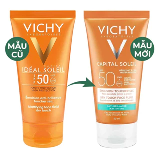 Kem chống nắng Vi chy Capital Soleil SPF50 Emulsion Toucher Sec Anti 50ml