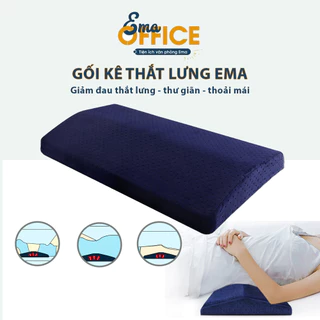 Gối kê thắt lưng cao su non EMA - Giảm thoát vị đĩa đệm, thoái hoá cột sống