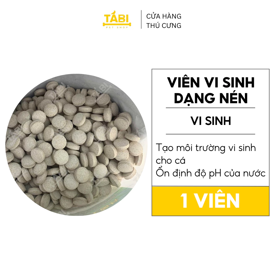 [Mua 10 Tặng 1] Viên Vi Sinh Dạng Nén Hỗ Trợ Tạo Môi Trường Vi Sinh Cho Hồ Cá (1 Viên, 5 Viên) [VIÊN VI SINH]