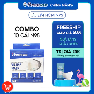 Khẩu Trang N95 EcomMed (Hộp 10 cái)