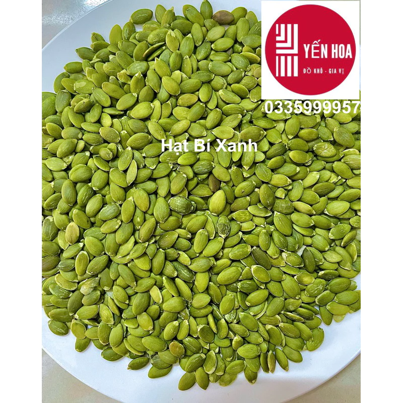 500g/1Kg Nhân Hạt Bí Xanh Còn Sống - Nguyên Liệu Làm Bánh - Hàng Chất Lượng AAA