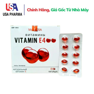 Viên uống VITAMINE ĐỎ bổ sung vitamin E giúp làm đẹp da, trắng da, hồi phục da nhăn nheo - Hộp 100 viên