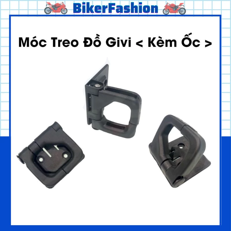 Móc Treo Đồ Xe SH, SH Mode, Lead, Bằng Nhựa Kèm Ốc, Có Thể Gắn Trên Các Thùng Giữa Givi Tiện Lợi